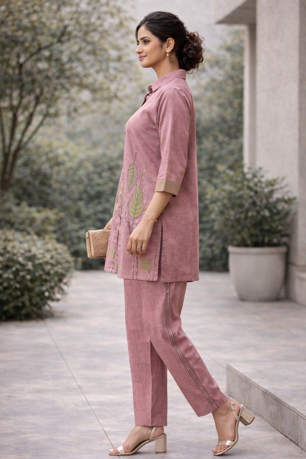 Poly Linen Cotton Embroidery Co - Ord Set - Your ConnorPoly Linen Cotton Embroidery Co - Ord SetYour Connor