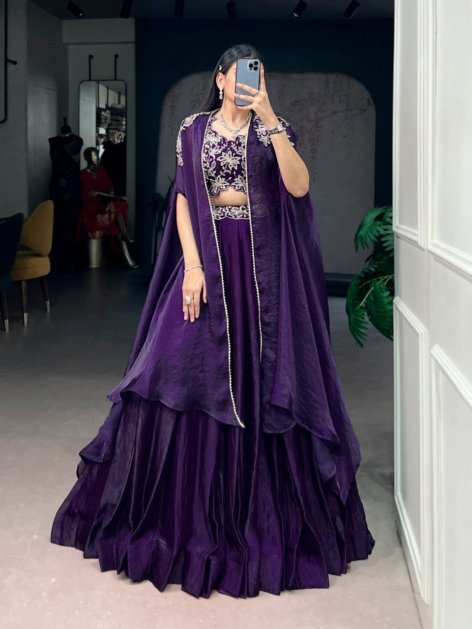 Aafreen Purple Shrug Set - Your ConnorAafreen Purple Shrug SetYour Connor