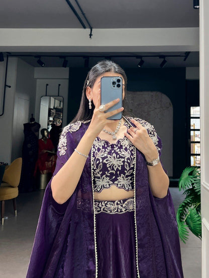 Aafreen Purple Shrug Set - Your ConnorAafreen Purple Shrug SetYour Connor