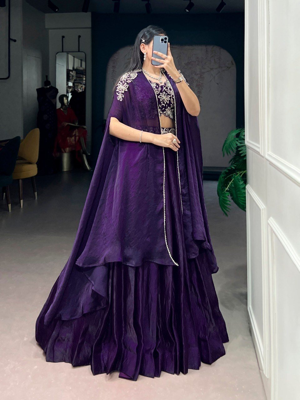 Aafreen Purple Shrug Set - Your ConnorAafreen Purple Shrug SetYour Connor