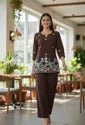 Bindu Bubbal Embroidered Fusion Co - Ord Set - Brown - Your ConnorBindu Bubbal Embroidered Fusion Co - Ord Set - BrownYour Connor