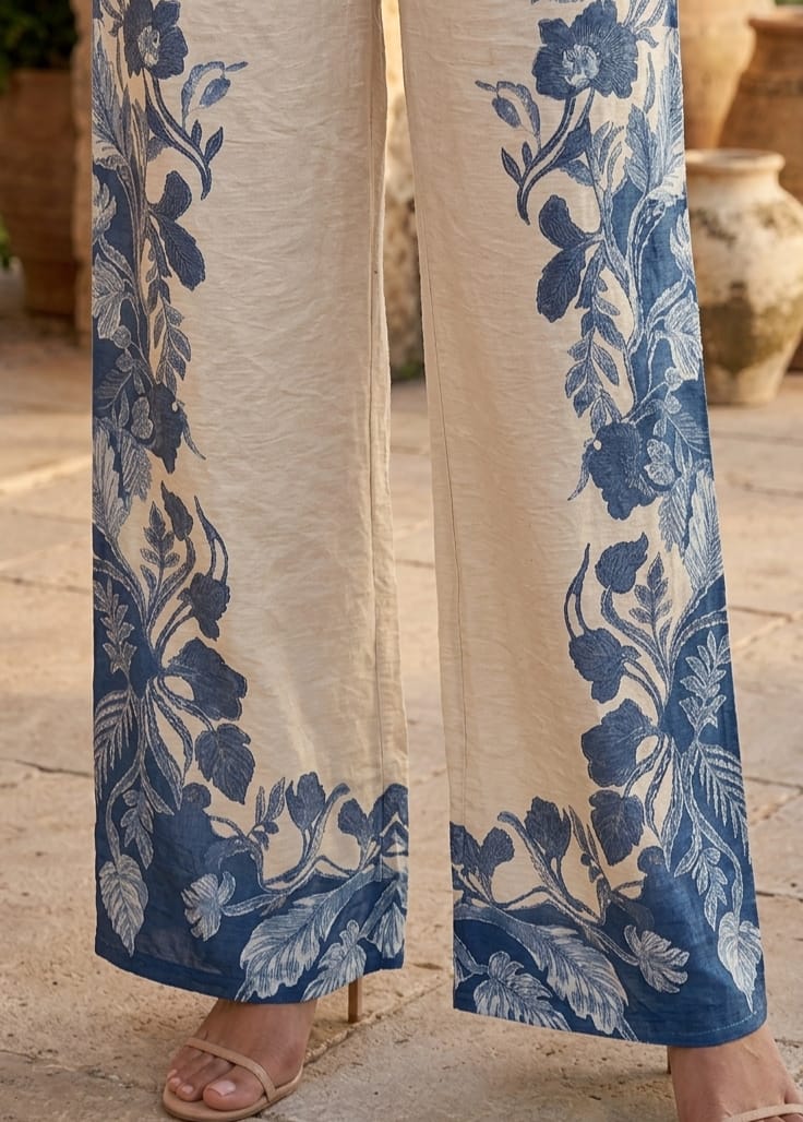 Blue & Cream Button Co - Ord Set - Your ConnorBlue & Cream Button Co - Ord SetYour Connor
