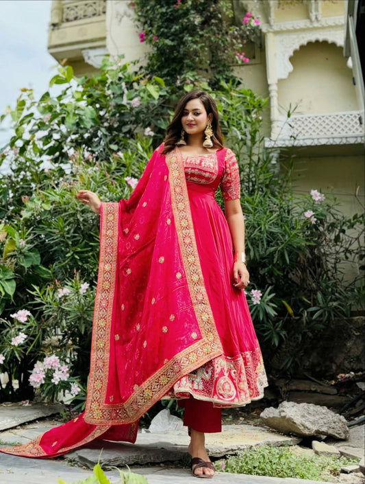 Designer Anarkali Suit With 5mm Sequence & Heavy Embroidery Work - Your ConnorDesigner Anarkali Suit With 5mm Sequence & Heavy Embroidery WorkYour Connor