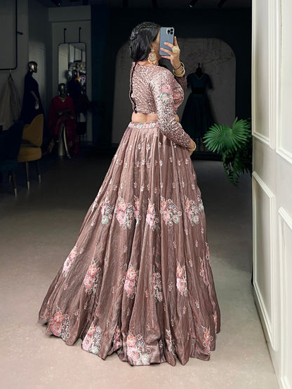 Fendi Sequins & Embroidery Co - ord Set Lehenga - Your ConnorFendi Sequins & Embroidery Co - ord Set LehengaYour Connor