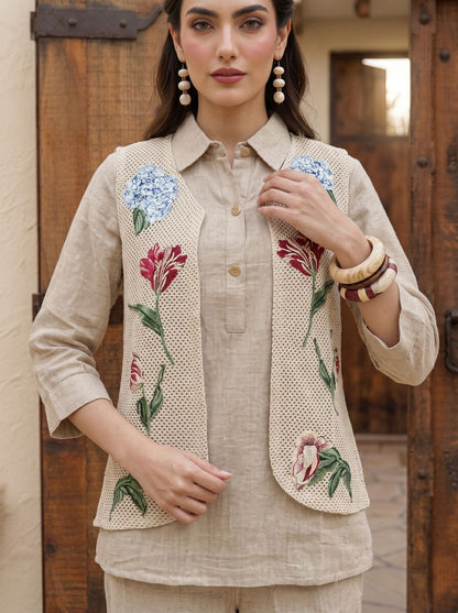 Floral Jute Cotton Co - Ord Set - Your ConnorFloral Jute Cotton Co - Ord SetYour Connor