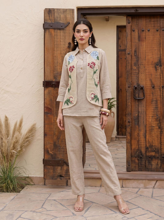 Floral Jute Cotton Co - Ord Set - Your ConnorFloral Jute Cotton Co - Ord SetYour Connor
