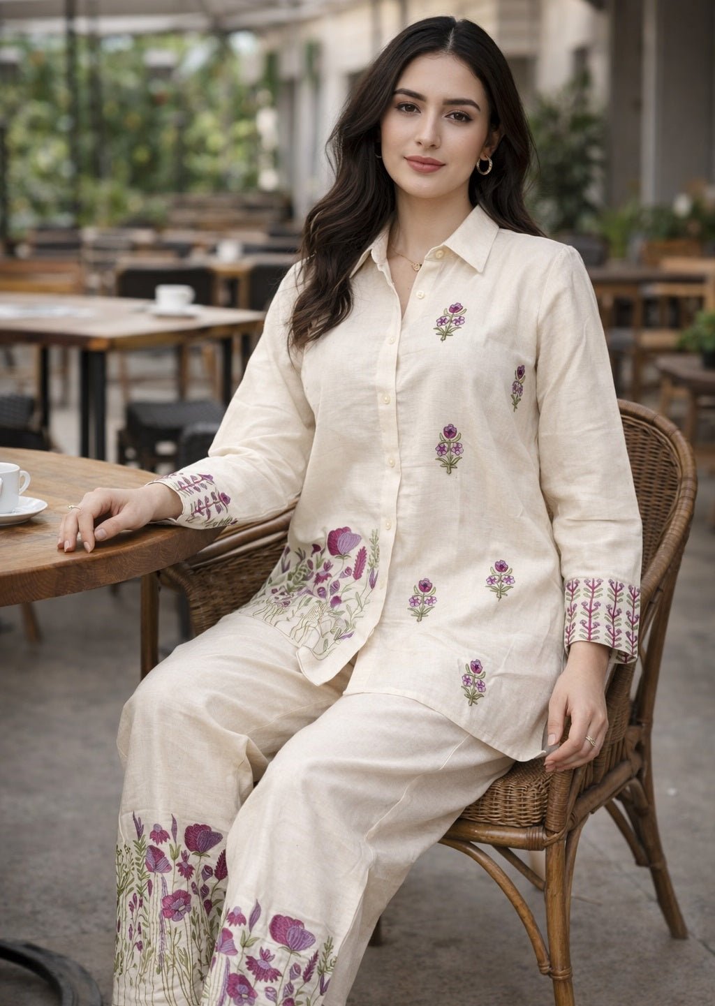 Ivory Floral Linan Co - Ord set - Your ConnorIvory Floral Linan Co - Ord setYour Connor