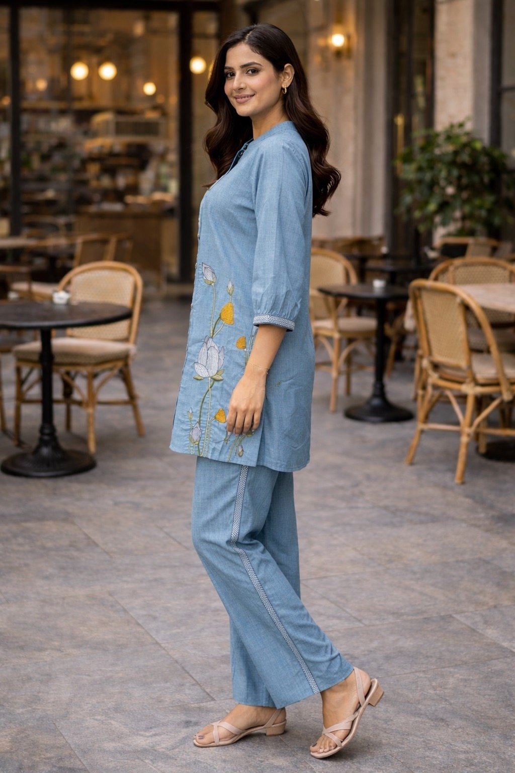 Light Blue Cotton Co - Ord Set - Your ConnorLight Blue Cotton Co - Ord SetYour Connor