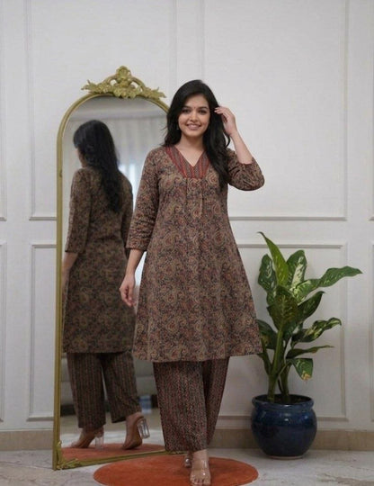 Cotton Flared Co-ord Set