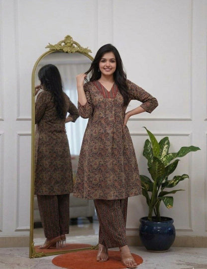 Cotton Flared Co-ord Set