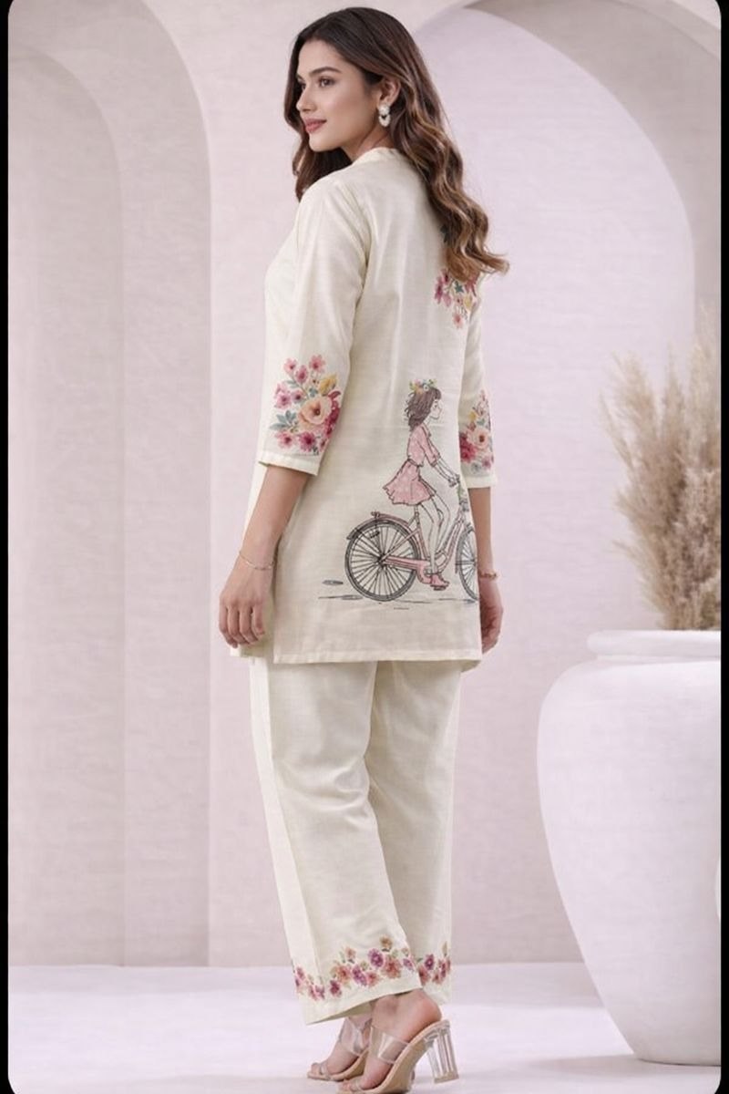 Flora Cycle Rayon Co-ord Set