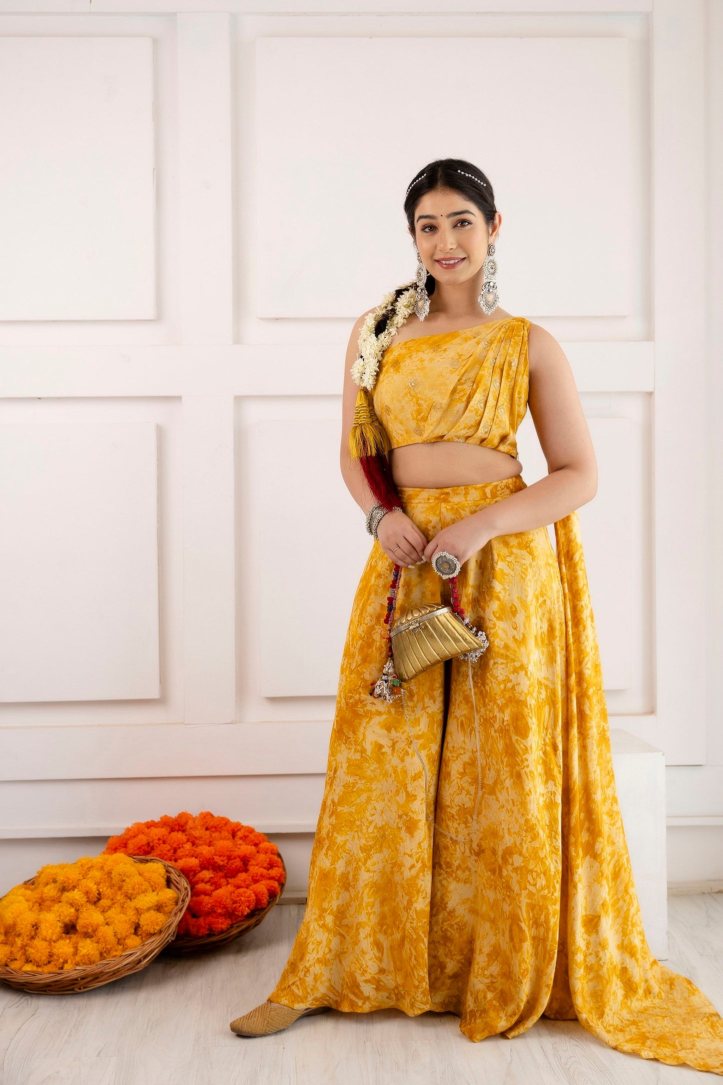Premium Indo-Western Set - Yellow