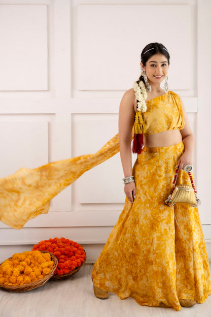 Premium Indo-Western Set - Yellow