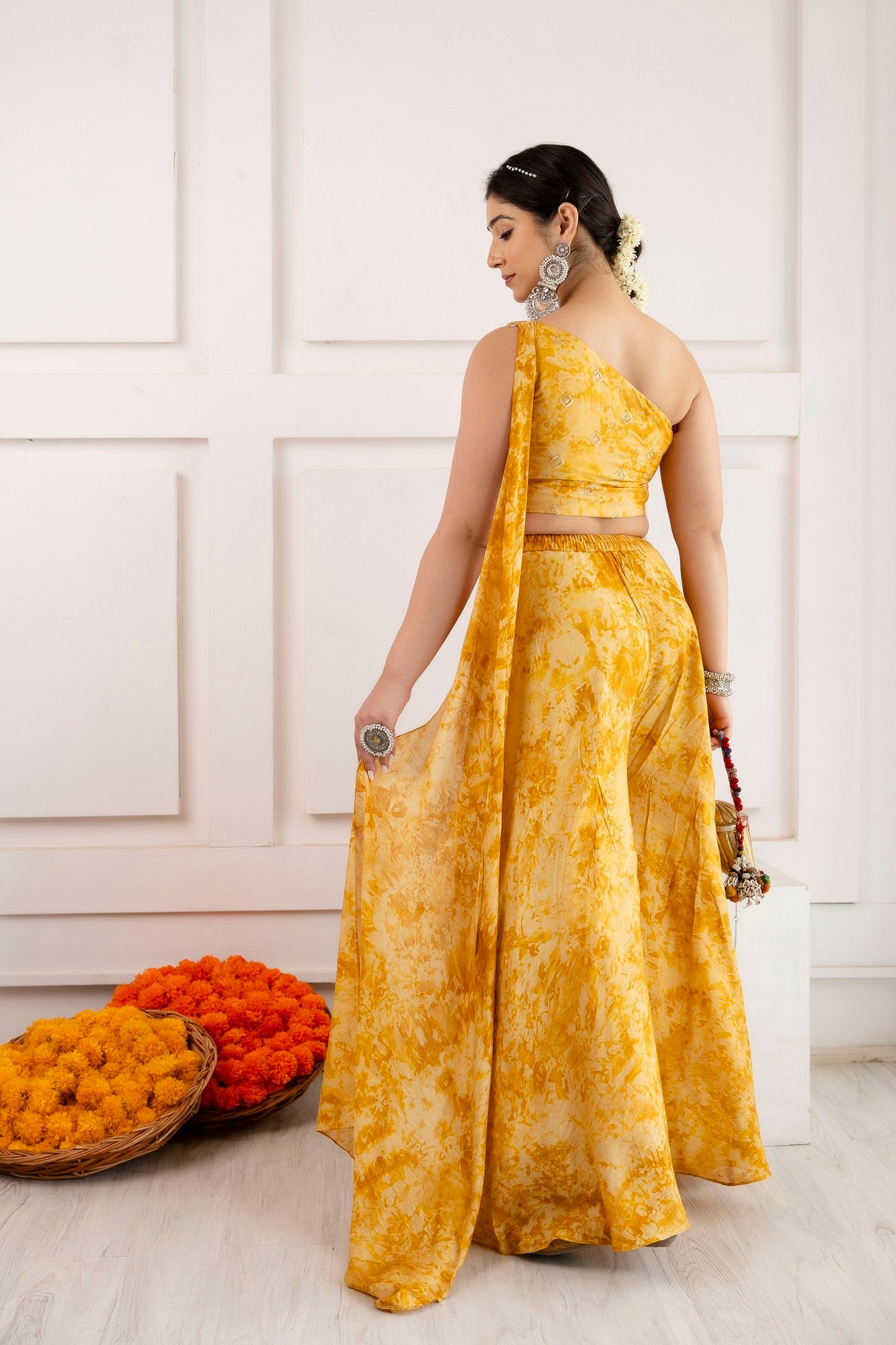 Premium Indo-Western Set - Yellow