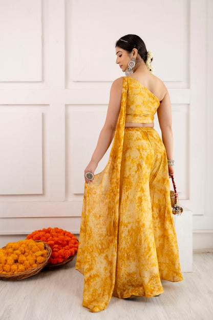 Premium Indo-Western Set - Yellow