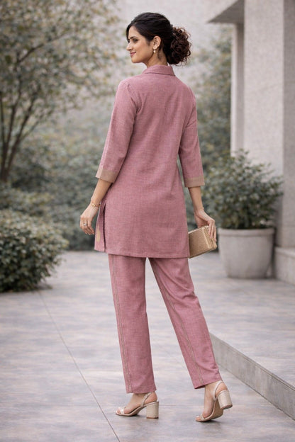 Poly Linen Cotton Embroidery Co - Ord Set - Your ConnorPoly Linen Cotton Embroidery Co - Ord SetYour Connor