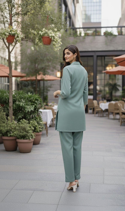 Poly Linen Cotton Embroidery Co - Ord Set - Your ConnorPoly Linen Cotton Embroidery Co - Ord SetYour Connor
