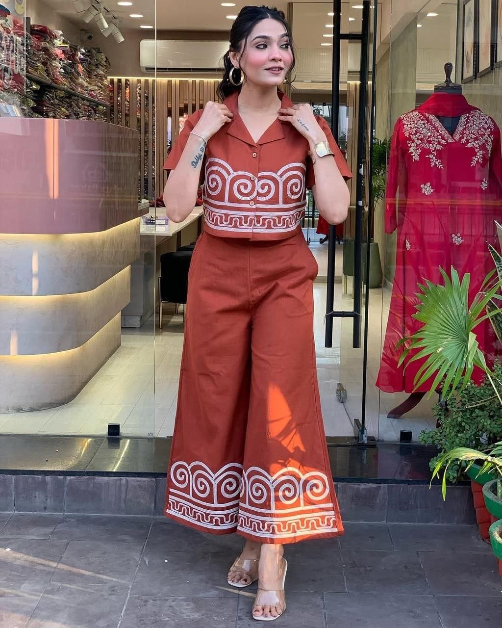 Premium Cotton Embroidery Co - Ord Set - Your ConnorPremium Cotton Embroidery Co - Ord SetYour Connor