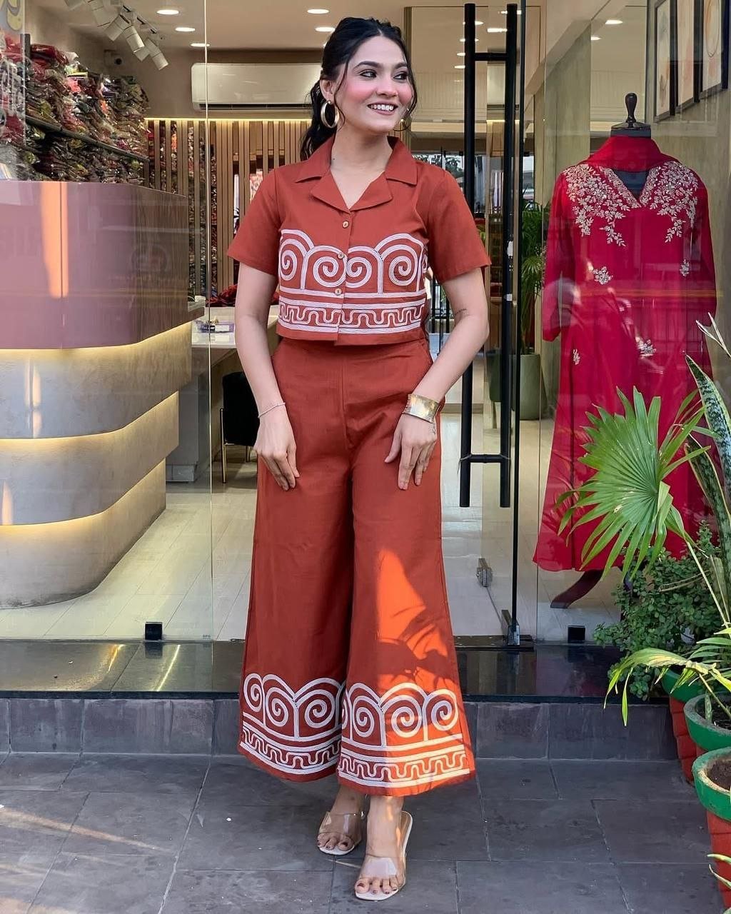 Premium Cotton Embroidery Co - Ord Set - Your ConnorPremium Cotton Embroidery Co - Ord SetYour Connor