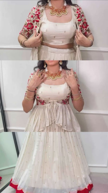 Aurora Hand-Embellished Lehenga Co-ord Set