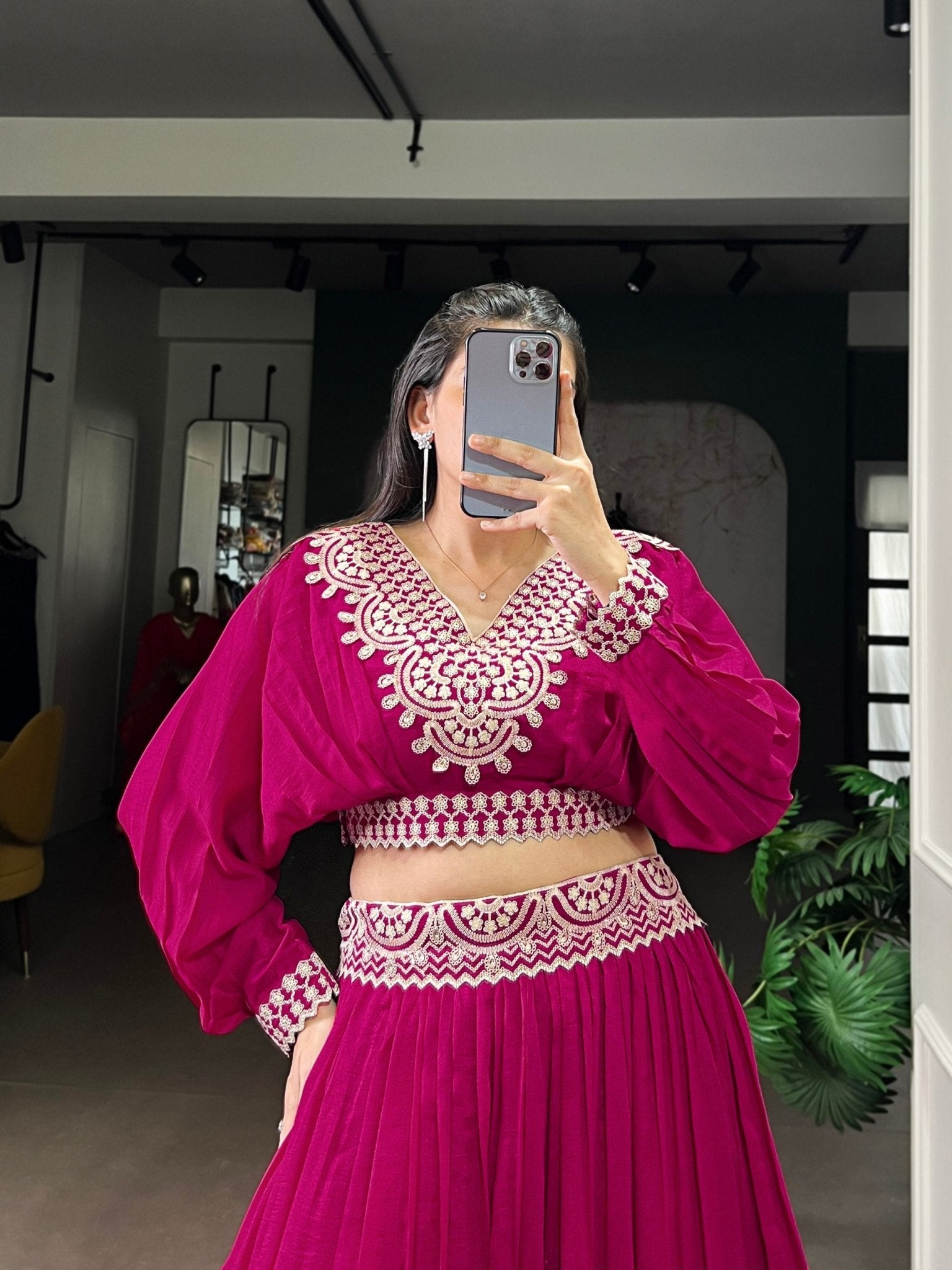 Riwaaz Vichitra Silk Co - ord Set Lehenga - Your ConnorRiwaaz Vichitra Silk Co - ord Set LehengaYour Connor