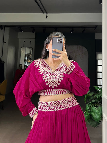 Riwaaz Vichitra Silk Co - ord Set Lehenga - Your ConnorRiwaaz Vichitra Silk Co - ord Set LehengaYour Connor
