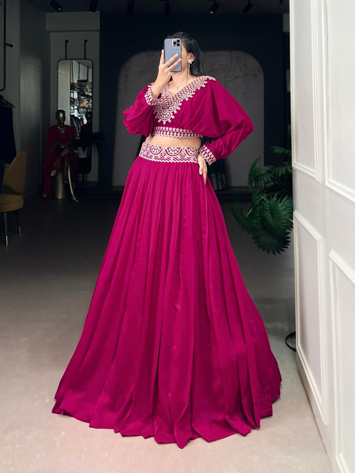 Riwaaz Vichitra Silk Co - ord Set Lehenga - Your ConnorRiwaaz Vichitra Silk Co - ord Set LehengaYour Connor