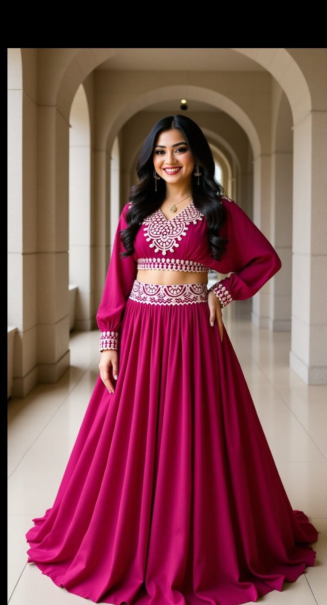 Riwaaz Vichitra Silk Co - ord Set Lehenga - Your ConnorRiwaaz Vichitra Silk Co - ord Set LehengaYour Connor
