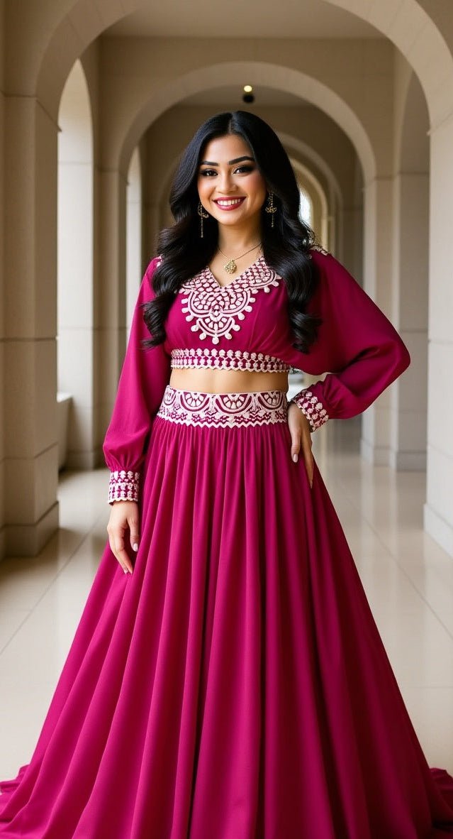 Riwaaz Vichitra Silk Co - ord Set Lehenga - Your ConnorRiwaaz Vichitra Silk Co - ord Set LehengaYour Connor