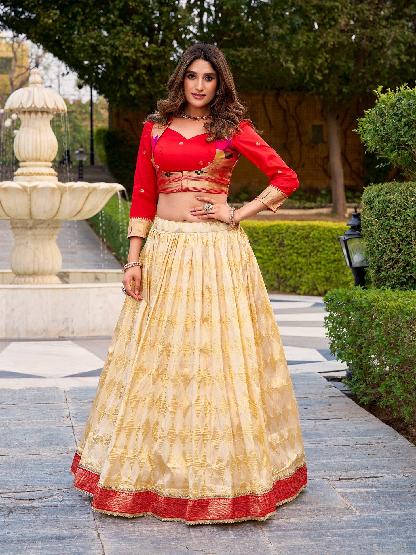 Savarna Paithani Duo Co - ord Set Lehenga - Your ConnorSavarna Paithani Duo Co - ord Set LehengaYour Connor
