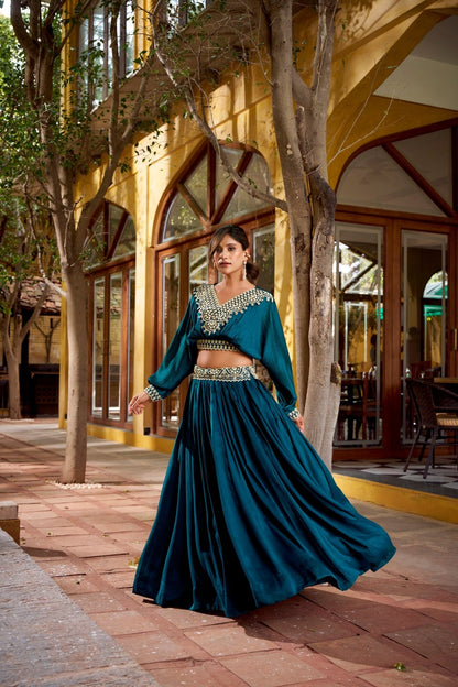 Savarna Paithani Duo Co - ord Set Lehenga - Your ConnorSavarna Paithani Duo Co - ord Set LehengaYour Connor