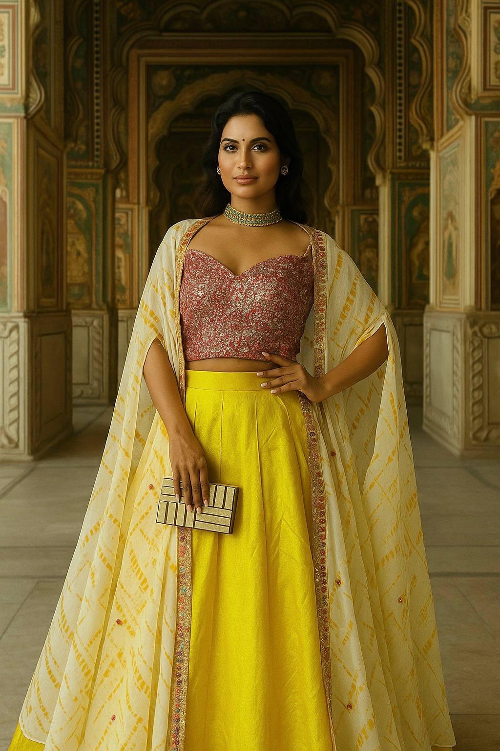 Sunshine Royale Indo - Western Lehenga Set - Your ConnorSunshine Royale Indo - Western Lehenga SetYour Connor