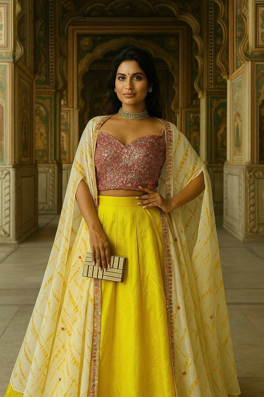 Sunshine Royale Indo - Western Lehenga Set - Your ConnorSunshine Royale Indo - Western Lehenga SetYour Connor