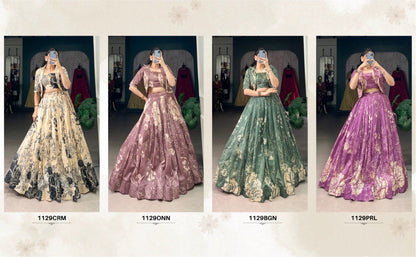 Tussar Silk Floral Print Co - ord Lehenga Set - Your ConnorTussar Silk Floral Print Co - ord Lehenga SetYour Connor